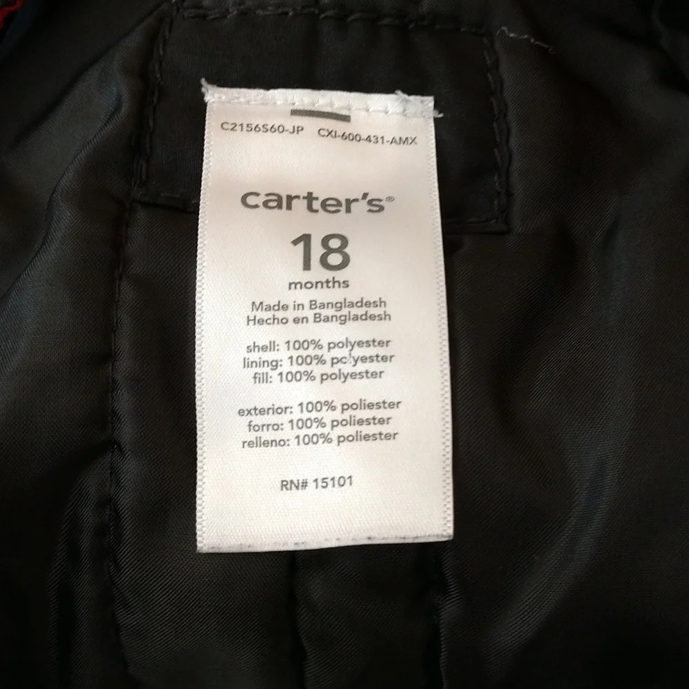Carter's Black Snow Pants Size 18M